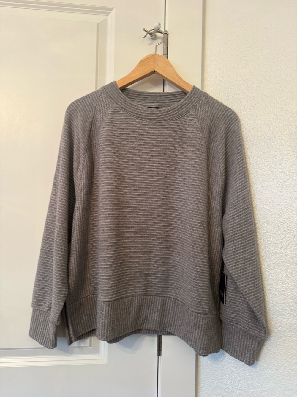 NWT Cozy Ribbed Crewneck Sweater - Gray | PXL